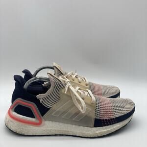 Womens 10 Adidas Ultra Boost 19 White/Black/Red Athletic Trainers Sneakers Shoes